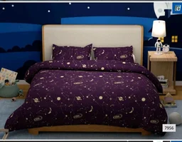 Bombay Dyeing Glow King Size 100% Cotton Bedsheet With 2 Pillow Cover