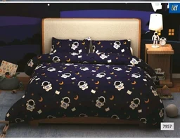 Bombay Dyeing Glow King Size 100% Cotton Bedsheet With 2 Pillow Cover