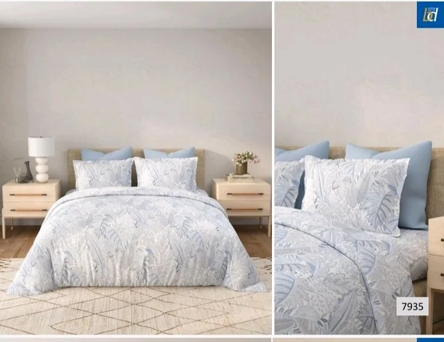 Bombay Dyeing 300Tc 100% Cotton premium Bedsheet King Size With 2 Pillow Cover 