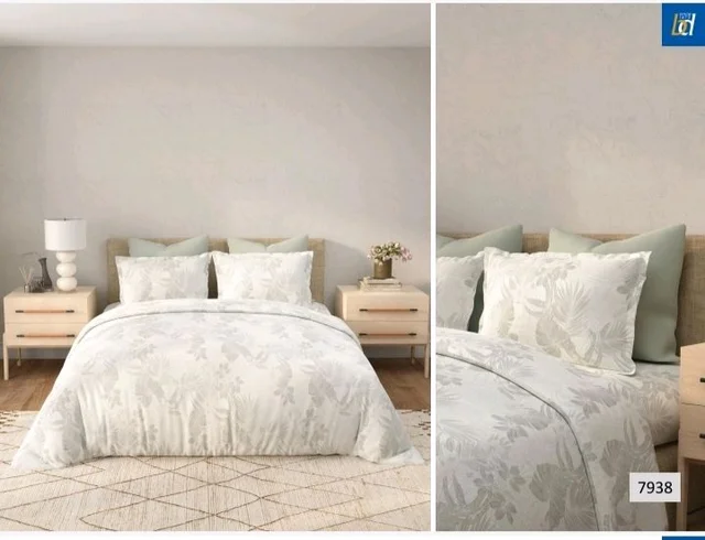 Bombay Dyeing 300Tc 100% Cotton premium Bedsheet King Size With 2 Pillow Cover