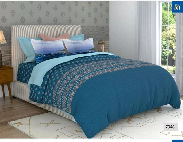 Bombay Dyeing King Size Premium Bedsheets With 2 Pillow Cover 