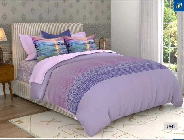 Bombay Dyeing King Size Premium Bedsheets With 2 Pillow Cover