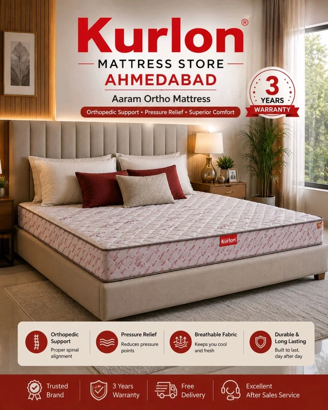 Kurlon Matressess Kurlon Mattress Store In Ahmedabad - 72 x 60 x 4