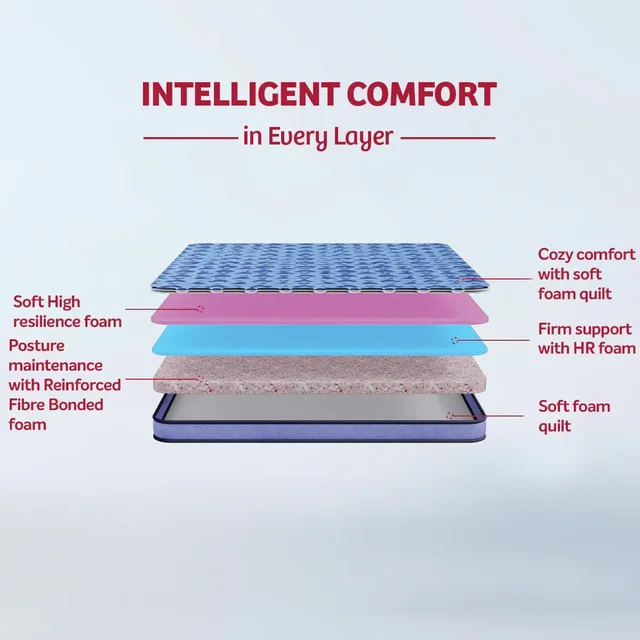 Kurlon Mattresses Kurlon Duorest Popular 5 And 6 And 7 inch Mattressess - 10 years warranty Wholesaler In Ahmedabad Gujarat India - 72 x 36 x 7, Royal Blue