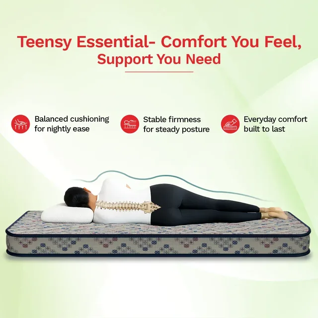 Kurlon Mattressess Kurlon Teensy Essential 4 And 5 And 6 inch Mattressess - 2 years warranty In Ahmedabad - 72 x 36 x 6, Cyan Aqua