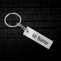 AMBARA PRINTS Customised Name Metal Keychain