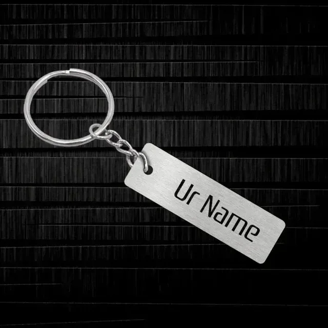 AMBARA PRINTS Customised Name Metal Keychain