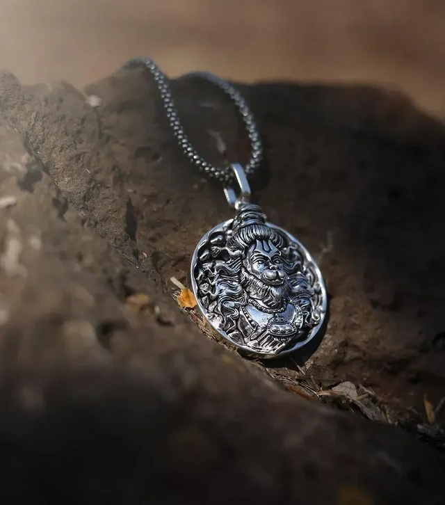 Hanuman ji Locket Pendant with Chain