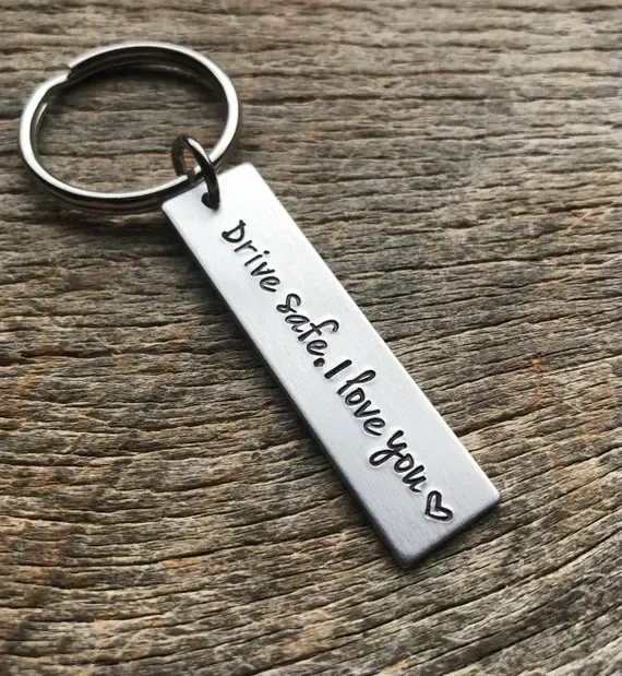 AMBARA PRINTS Customised Name Metal Keychain