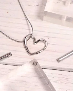 Korean Heart Pendent - Silver