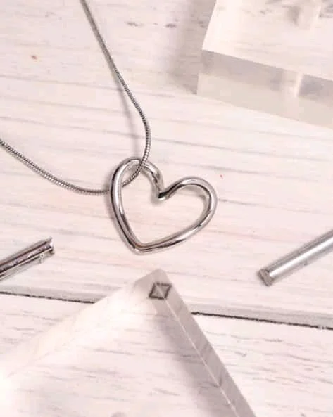Korean Heart Pendent - Silver