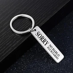 AMBARA PRINTS Customised Name Metal Keychain