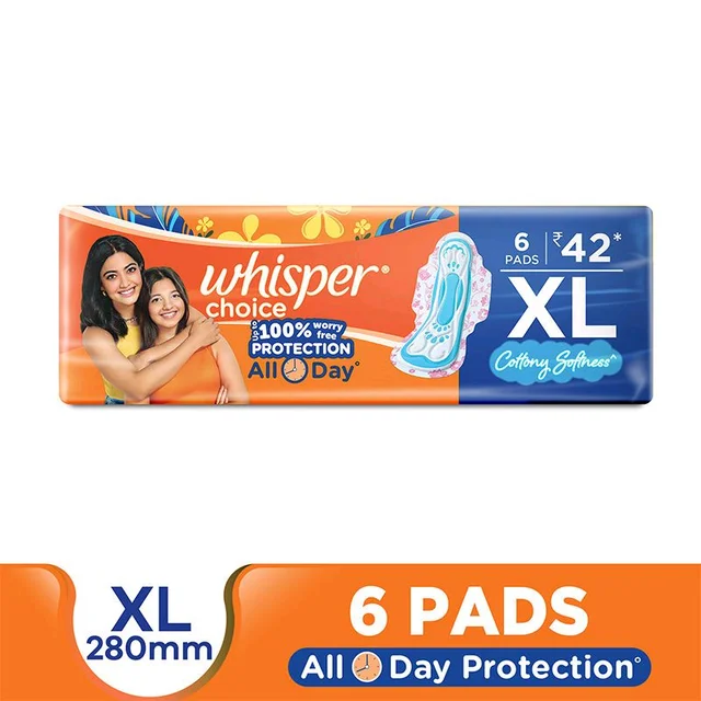 Wisper Choice Wings Pads XL 6 Pads
