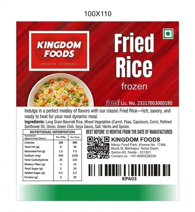 Kingodm Foods Fried Rice (Frozen) – 1 Kg