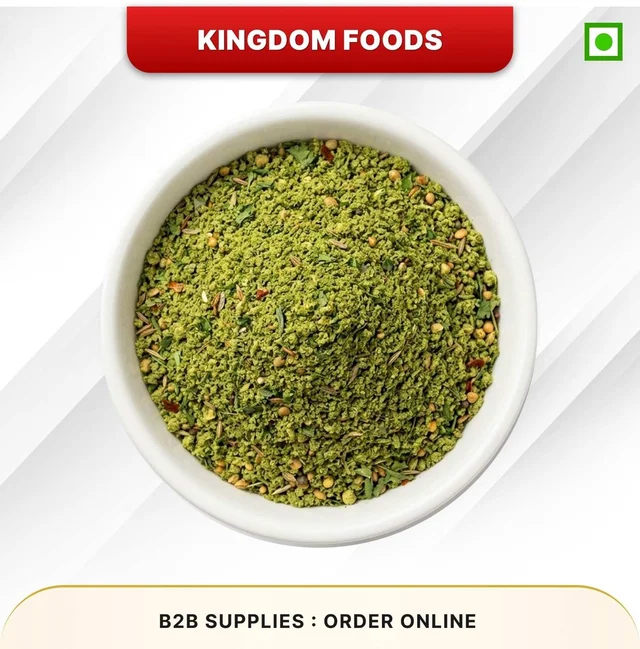 Kingodm Foods Green Chutney Powder (Frozen) – 1 Kg