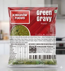 Kingodm Foods Green Gravy (Frozen) – 1 Kg