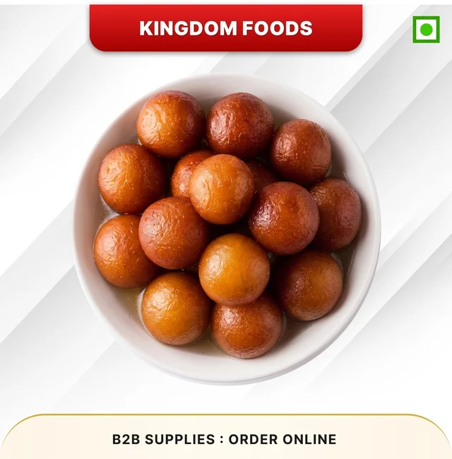 Kingodm Foods Gulab Jamun (40 Gm/Pc) (Frozen) – 1 Kg