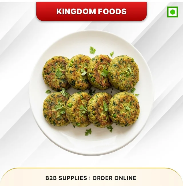 Kingodm Foods Harabhara Kabab (Frozen) (40 Gm/Pc) – 1 Kg