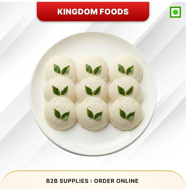 Kingodm Foods Idli (40 Gm/Pc) (Frozen) – 25 Pcs