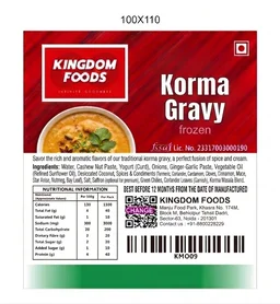 Kingodm Foods Korma Gravy (Frozen) – 1 Kg