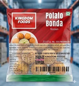 Kingodm Foods Potato Bonda (Frozen) (40 Gm/Pc) – 1 Kg