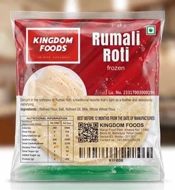 Kingodm Foods Rumali Roti (Frozen) (30 Gram/Pc) – 50 Pieces/ 1Pack