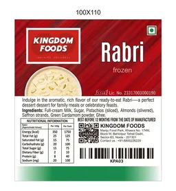 Kingodm Foods Rabri (Frozen) – 1 Kg