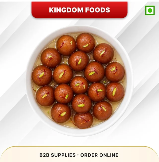Kingodm Foods Small Gulab Jamun (Frozen) (20 Gm/Pc) – 1 Kg