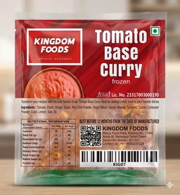 Kingodm Foods Tomato Base Curry (Frozen) – 1 Kg