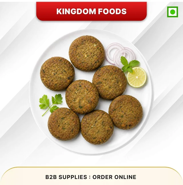 Kingodm Foods Veg Galouti Kebab (Frozen) (40 Gm/Pc) – 1 Kg