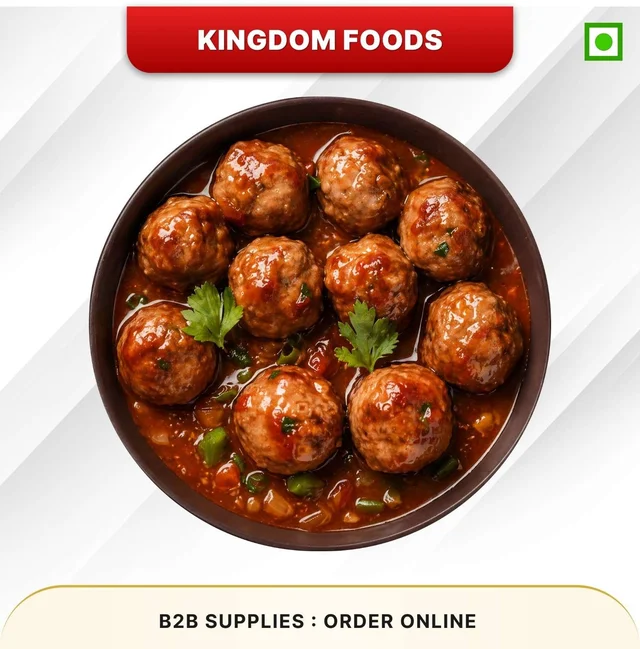 Kingodm Foods Veg Manchurian Balls (Frozen) (20 Gm/Pc) – 1 Kg