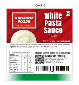 Kingodm Foods White Pasta Sauce (Frozen) – 1Kg/ Pack