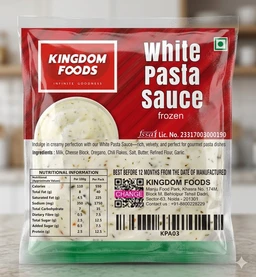 Kingodm Foods White Pasta Sauce (Frozen) – 1Kg/ Pack