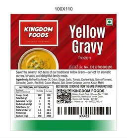 Kingodm Foods Yellow Gravy (Frozen) – 1 Kg
