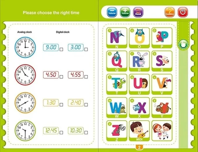 Interactive Children Book -Musical English Educational Learning Book
