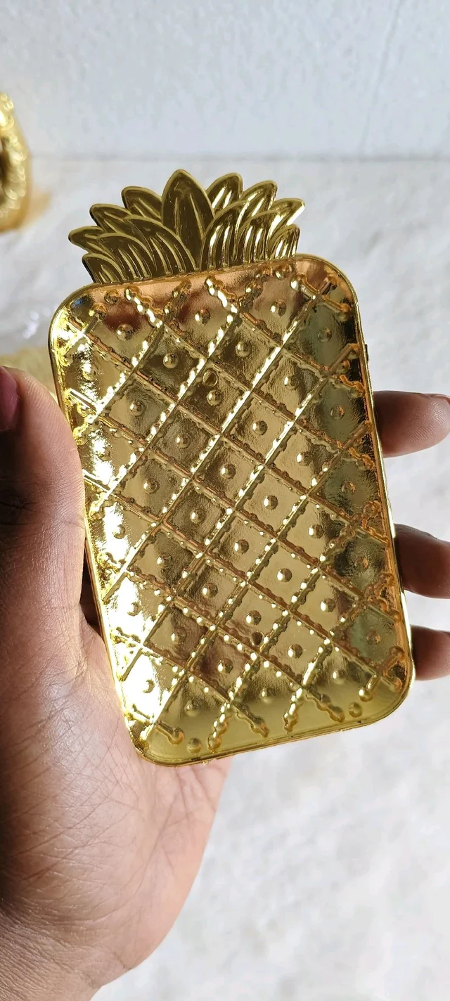 Gold Plated Pineapple Tray - 5 PCS