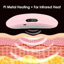 Heating Pad Portable Cordless Electric Waist Belt Device Fast Heating Heat Levels, 4 Massage Modes for Back Pain Relief Belly Pain Relief, Heating Pad Waist Belt for Girls and Women