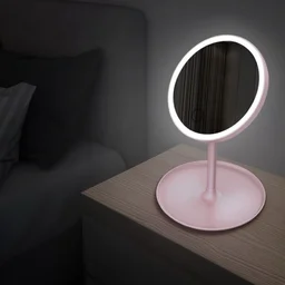 Imported Screen Switch L-ED Backlit Mirror N White Light Detachable Base Desk Mirror_172700