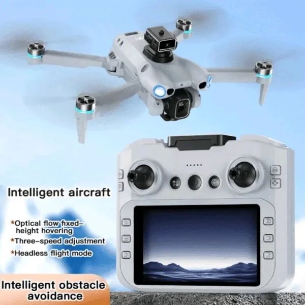 DJW M5 Ultra Foldable Brushless Drone with Display Remote Controller, OAS Sensor, HD Camera, Portable Design & Advanced Flight Features