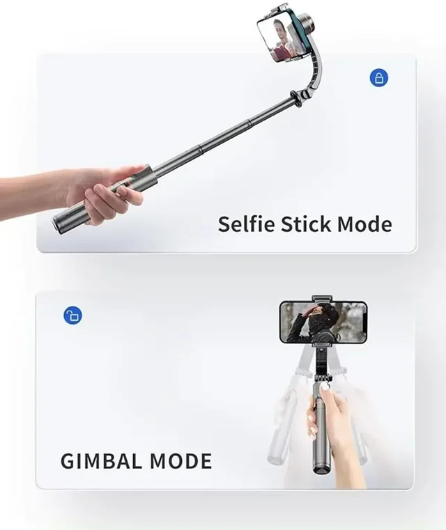 L19s Mobile Gimbal Stabilizer with Wireless Remote, Extendable Selfie Stick and Tripod, 360 Auto Rotation, Auto Balance for Vlog and Anti Shaking for Live Videos, 1-Axis (L19s Mobile Gimbal)