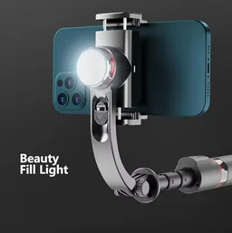 L19s Mobile Gimbal Stabilizer with Wireless Remote, Extendable Selfie Stick and Tripod, 360 Auto Rotation, Auto Balance for Vlog and Anti Shaking for Live Videos, 1-Axis (L19s Mobile Gimbal)