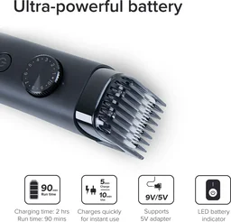 Mi XXQ01HM Trimmer 90 min Runtime 40 Length Settings (Black)