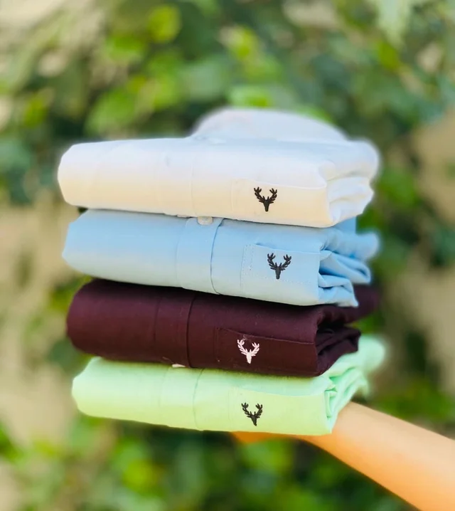 Plain Shirts For Men - 4 Pc Combo Stylish & Comfortable
