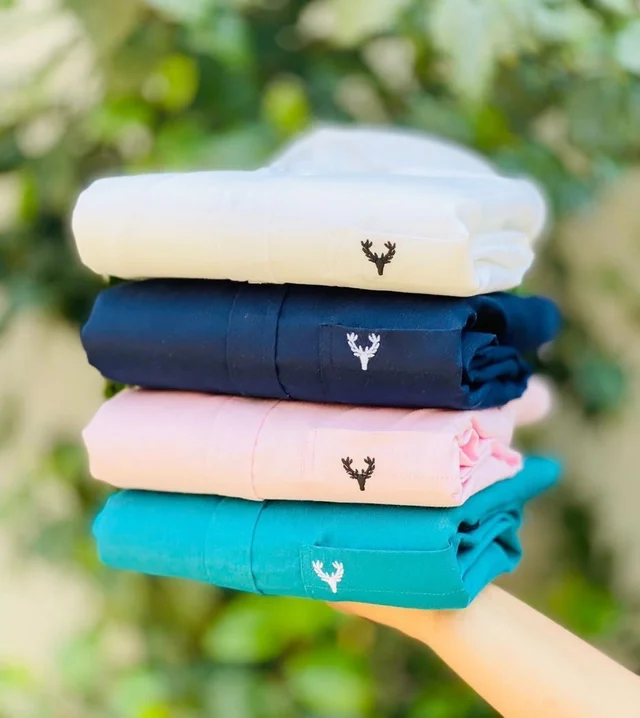Plain Shirts For Men - 4 Pc Combo Stylish & Comfortable