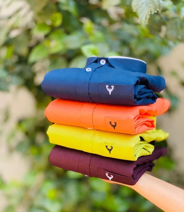 Plain Shirts For Men - 4 Pc Combo Stylish & Comfortable