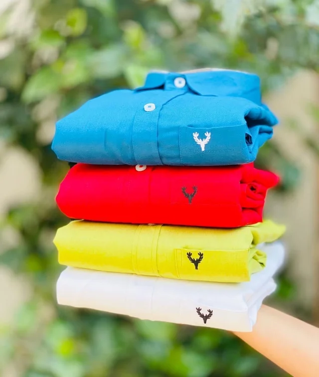 Allen Solly Plain Shirts For Men - 4 Pc Combo Stylish & Comfortable - XL-42