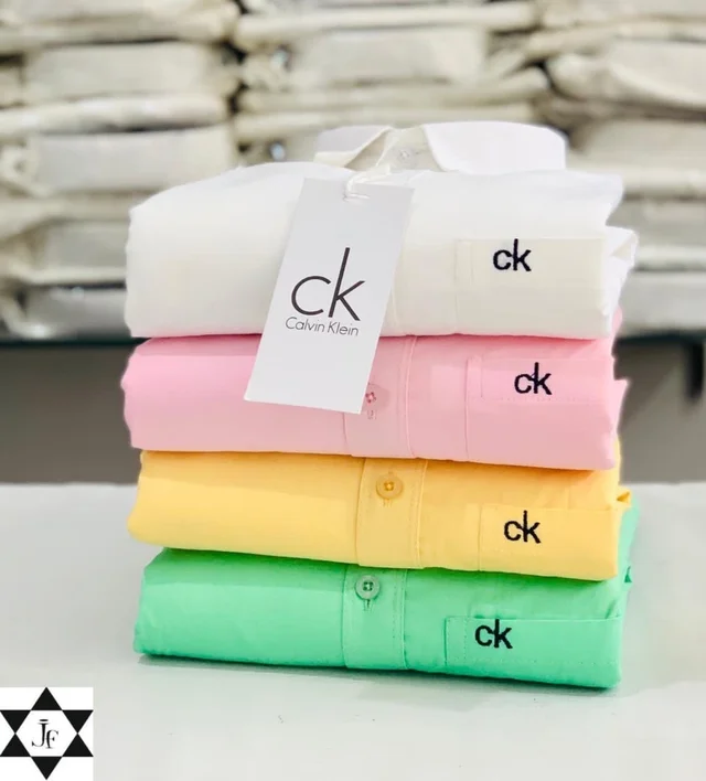 Calvin Klein plain Shirts For Men - 4 Pc Combo Stylish & Comfortable - XXL-44