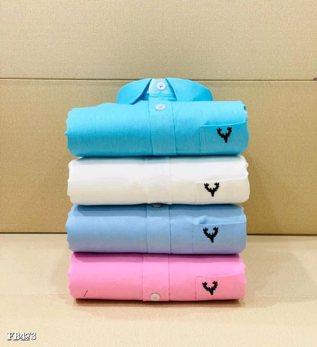 Allen Solly Plain Shirts For Men - 4 Pc Combo Stylish & Comfortable - M-38