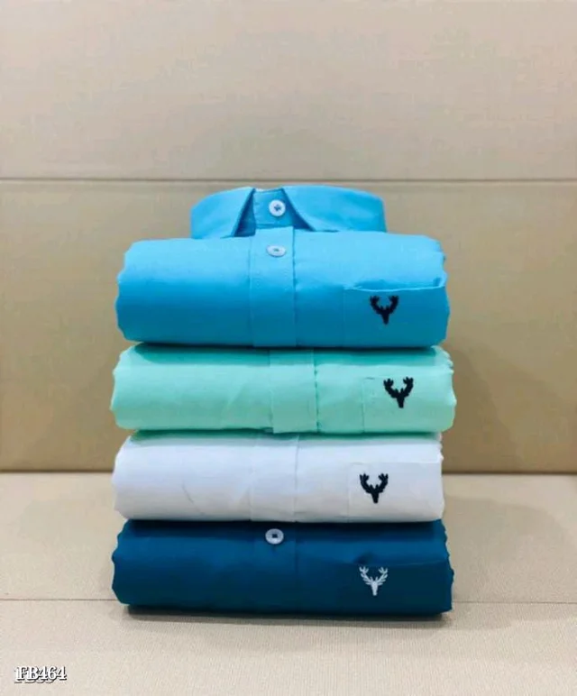 Allen Solly Plain Shirts For Men - 4 Pc Combo Stylish & Comfortable - L-40