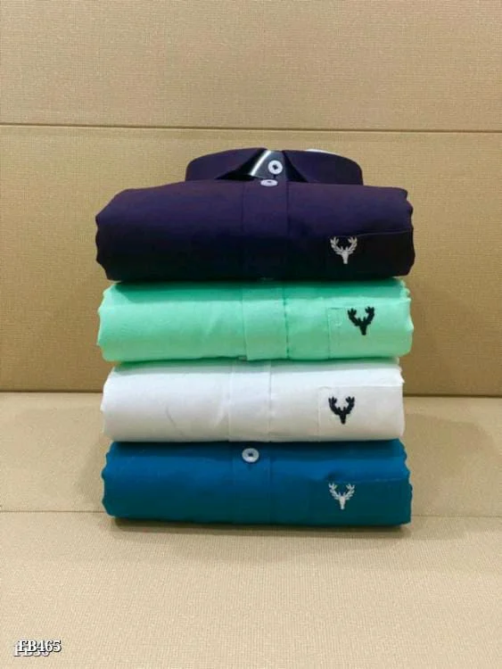 Allen Solly Plain Shirts For Men - 4 Pc Combo Stylish & Comfortable - L-40